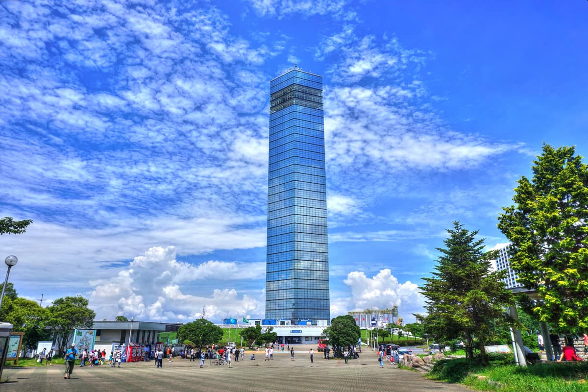 千葉港塔實景照（くろふね / CC BY 3.0 / Wikimedia Commons）