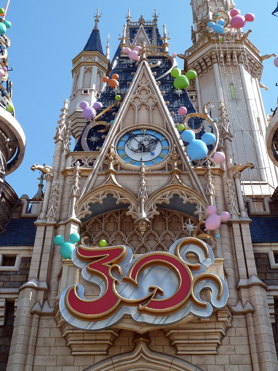 Cinderella Castle at Tokyo Disneyland, a family theme park
