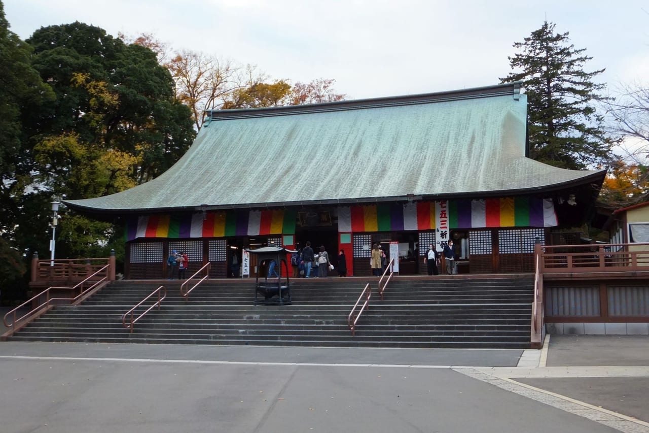川越喜多院的本堂與境內