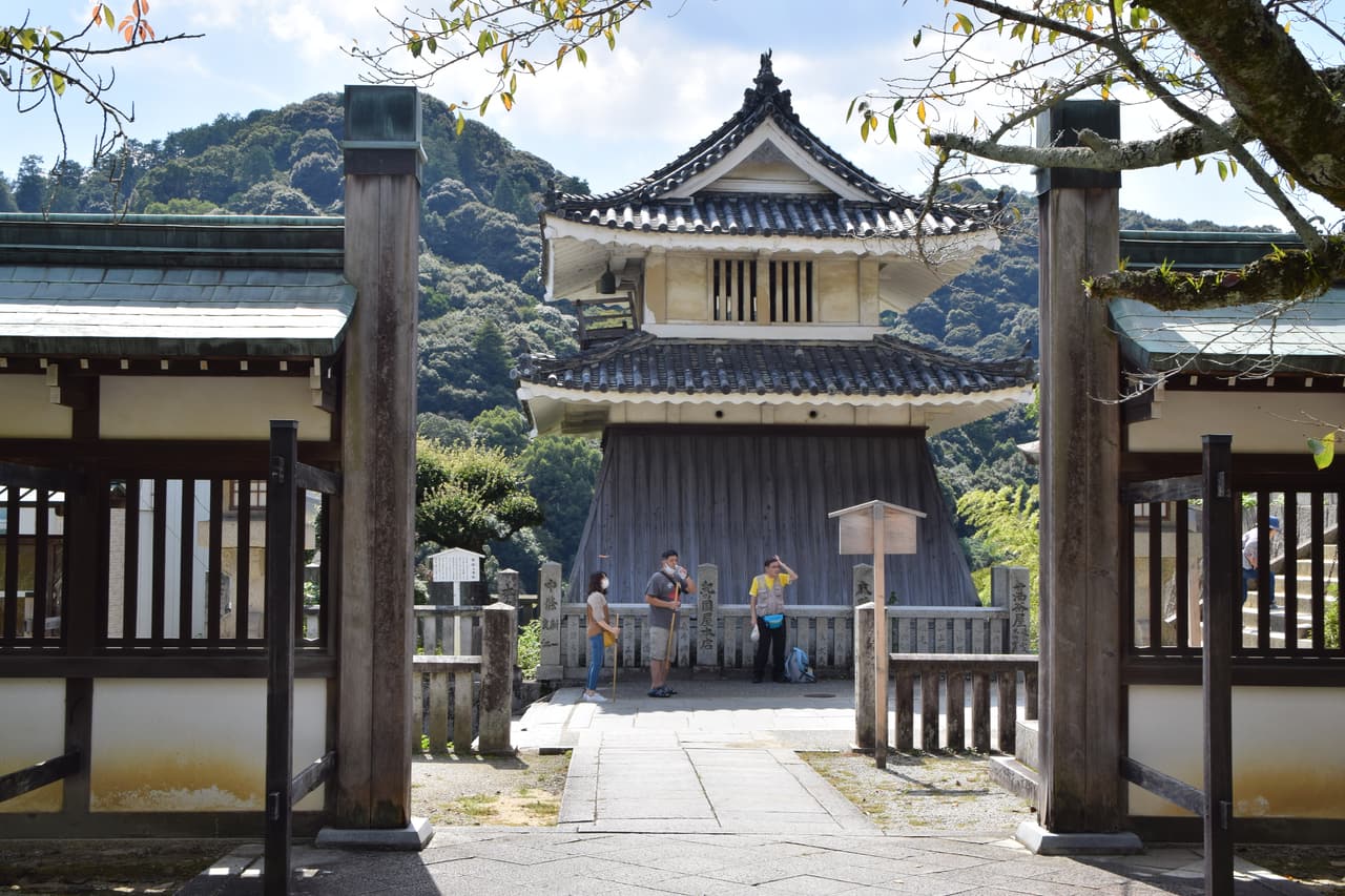 The main shrine buildings of Kotohira-gu, Konpira-san, in Kotohira, Kagawa
