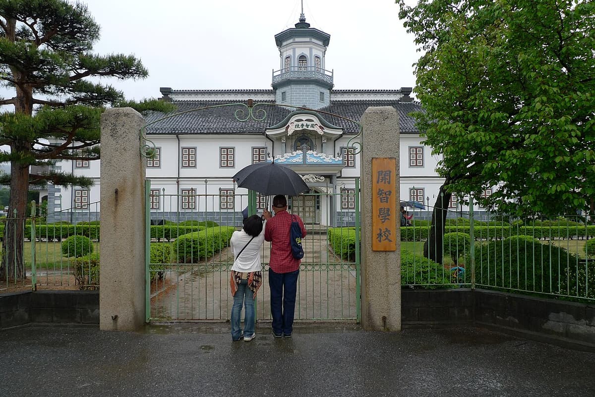 The Meiji Western-style schoolhouse of the National Treasure former Kaichi School