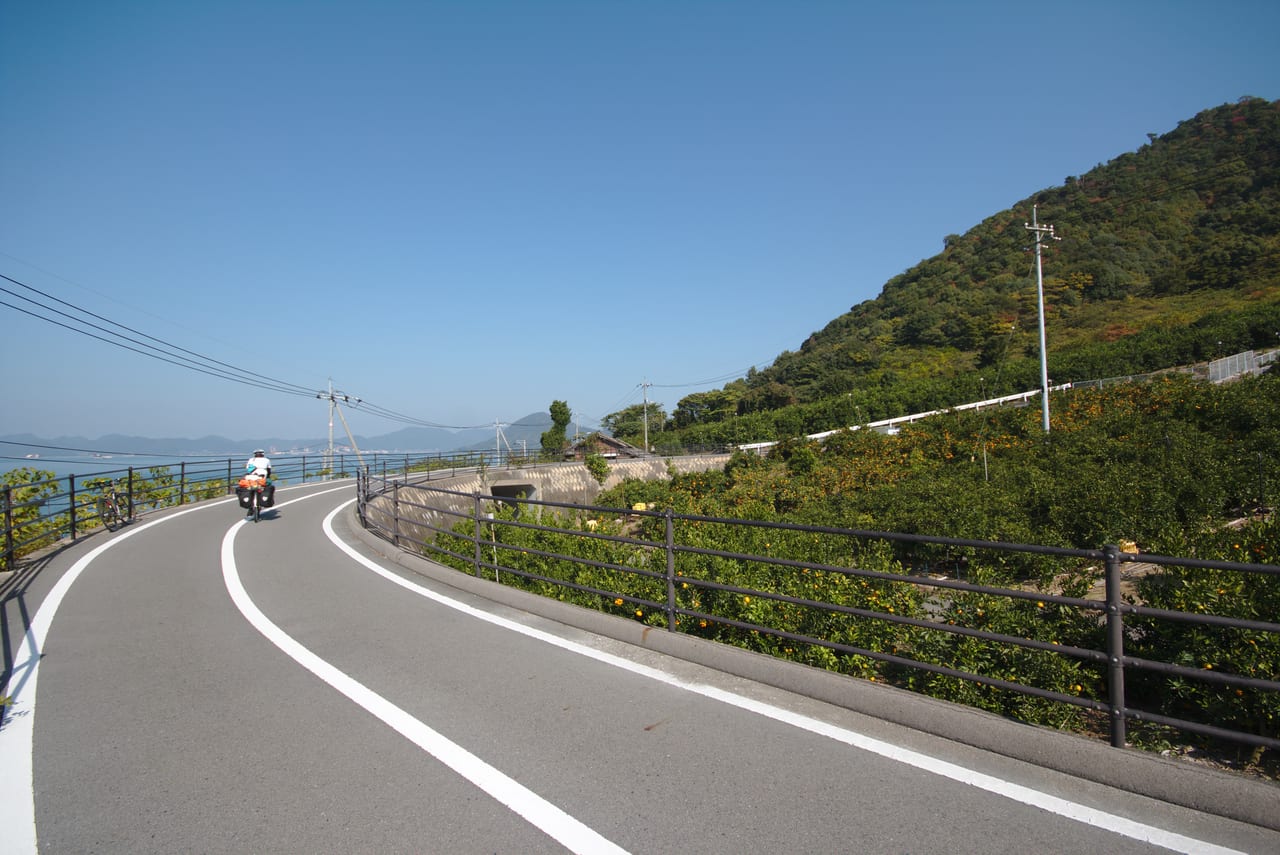 島波海道上的多多羅大橋與專屬自行車道