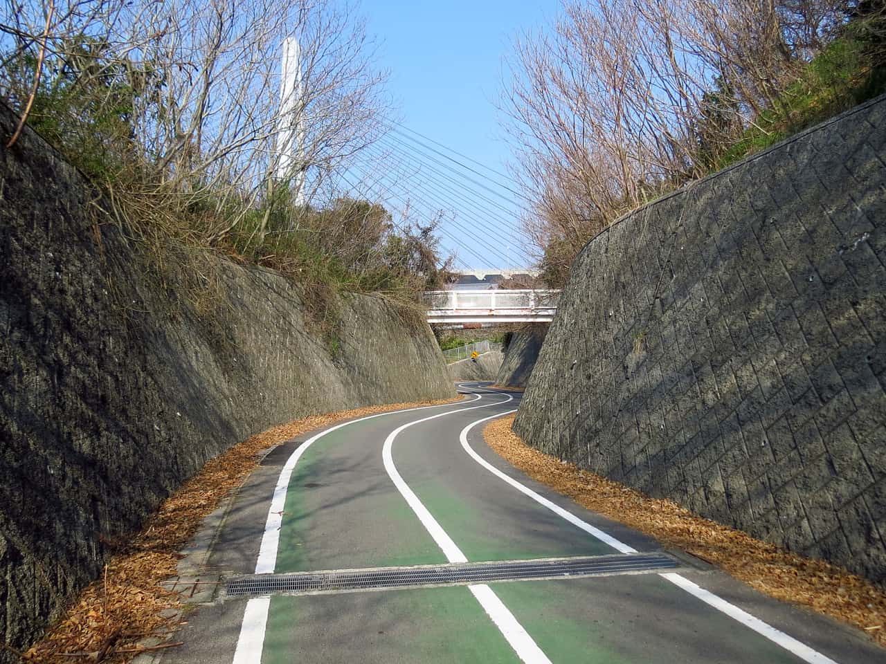 騎在島波海道專屬自行車道上、跨越瀨戶內海大橋的單車客