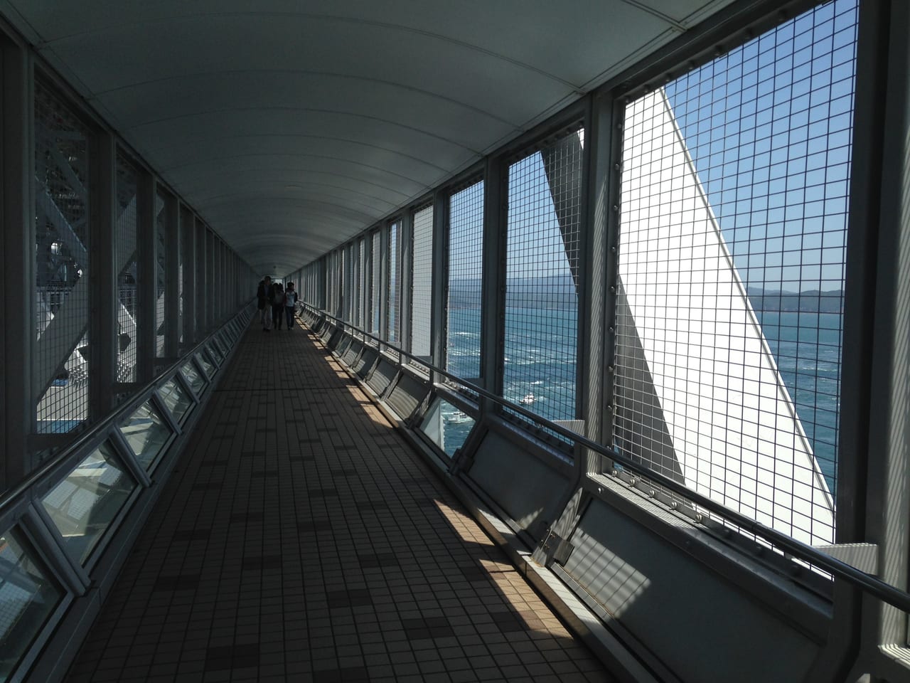 The Uzu-no-Michi walkway under the Onaruto Bridge with a glass-floor viewing point
