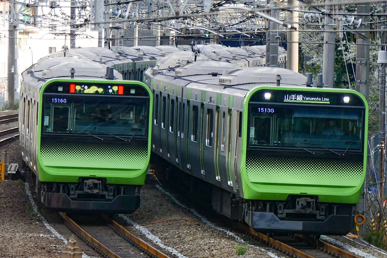 JR Yamanote Line E235 series train — the loop line that first-timers are least likely to ride wrong, and the starting point for understanding Tokyo's rail network