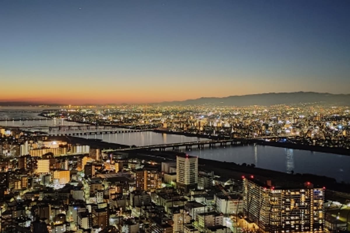 Umeda Sky Building Floating Garden Observatory — 173m open-air 360° deck, one of the Pass's headline free-entry attractions