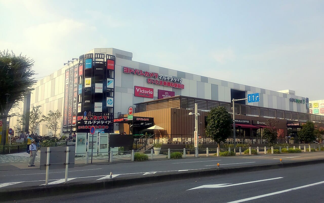 Yodobashi Camera Multimedia store beside Saitama-Shintoshin Station